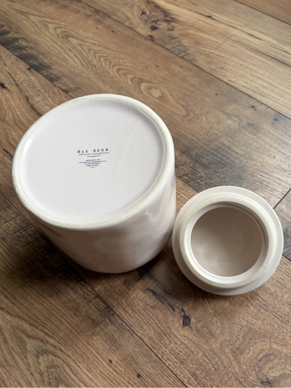 Rae Dunn Large Cream Ceramic COFFEE Canister with Black Lettering - Picture 6 of 14